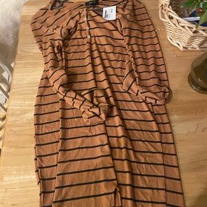 Active USA hooded rib dress size large